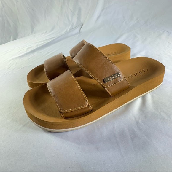 Cobian Brown Slide Sandals - Picture 2 of 10